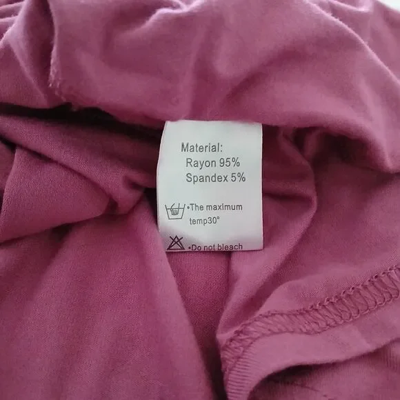 NEW Tunic Top & Necklace Women's LARGE Asymmetrical Blouse Leopard sleeves Flowy - Picture 11 of 13